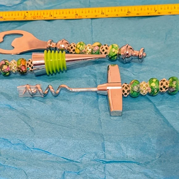 Colorful Beaded Bar  Accessory Set - Picture 2 of 2